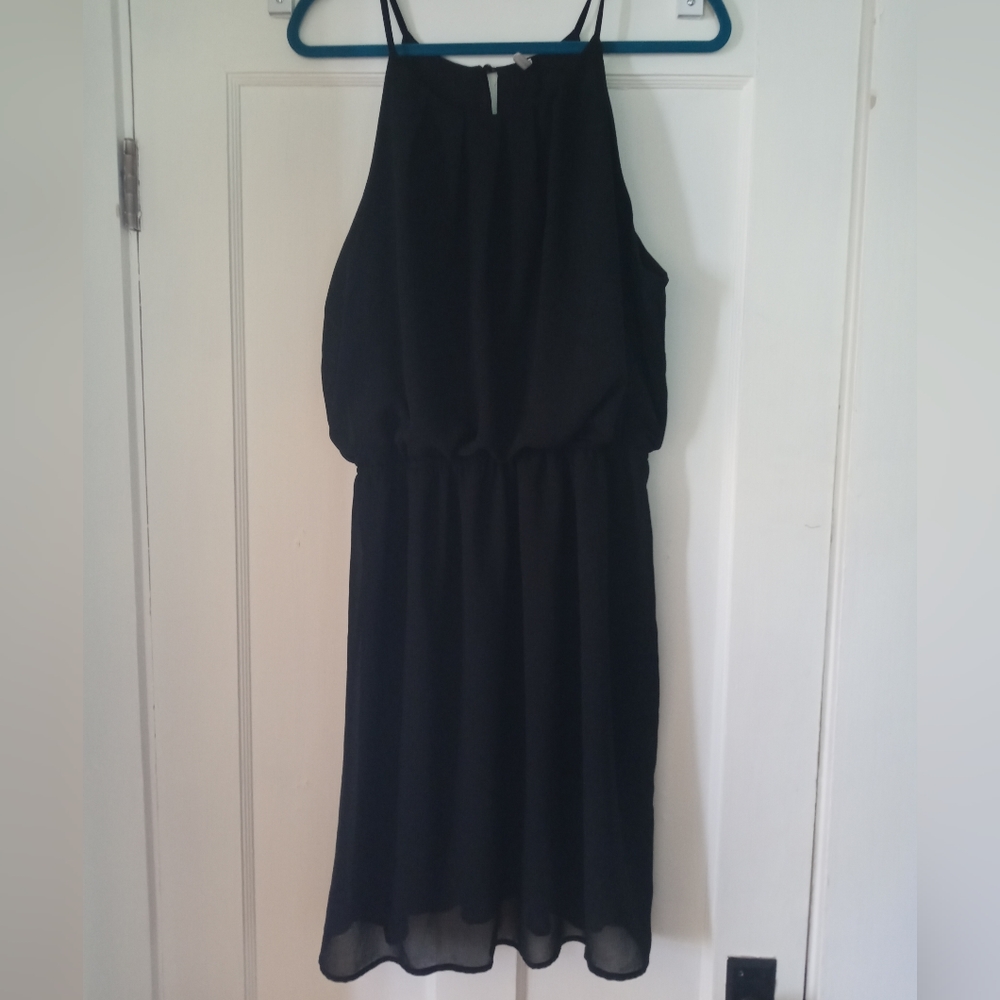 Flowy black dress